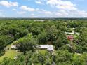 Aerial view of property, showcasing its spacious lot and wooded surroundings at 2155 Nw 27Th Ave, Ocala, FL 34475