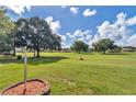 Expansive backyard featuring a large grassy area, mature trees, and beautiful green space at 9069 Sw 91St Cir, Ocala, FL 34481