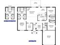 Layout showcasing open living spaces, including a spacious kitchen and Primary bath at 180 Willow Rd, Ocala, FL 34472