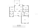 Detailed floor plan showcasing the layout of the home, including room dimensions and relationships at 3769 Grove View Ln, Port Orange, FL 32129