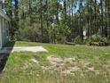 Spacious backyard featuring a concrete patio, perfect for outdoor entertaining at 5185 Sw 158Th Pl, Ocala, FL 34473