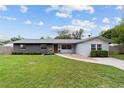 Charming one-story home with a well-manicured lawn and lush landscaping for a picturesque curb appeal at 5500 Se 2Nd Pl, Ocala, FL 34480