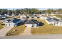 Community aerial view featuring well-maintained homes with lush lawns in a neighborhood setting at 4955 Se 89Th Place Rd, Ocala, FL 34480