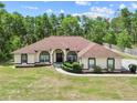 Inviting single-story residence with well-maintained lawn and mature trees, providing a serene setting at 4973 Sw 107Th Loop, Ocala, FL 34476