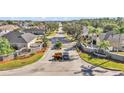 Aerial view of Hartford Estates with landscaped entrance and gated entry at 2821 Sheldon St, Lakeland, FL 33813