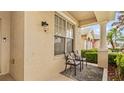 Inviting front porch with two chairs, perfect for relaxing at 2556 Ladoga Dr, Lakeland, FL 33805