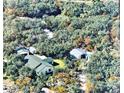 Expansive property featuring a home, outbuildings, and surrounded by lush trees at 151 W Hamlin Trl, Frostproof, FL 33843