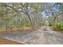 Long private driveway leading to a secluded property surrounded by trees at 151 W Hamlin Trl, Frostproof, FL 33843