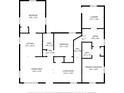 Detailed floor plan showcasing the layout of the home, including bedroom, kitchen, and living areas at 1328 3Rd Ne St, Winter Haven, FL 33881