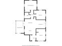 Home floor plan featuring bedrooms, bathroom, living room, kitchen, dining area and screened porch at 2020 Bassedena W Cir, Lakeland, FL 33805