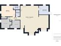 This floor plan displays an efficient layout of the house with bedrooms, kitchen, utility room, and bathrooms at 2726 Prine Rd, Lakeland, FL 33810
