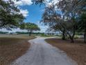 Beautiful home with well-manicured lawn and long driveway leading to a peaceful and private property at 3805 Mammoth Grove Rd, Lake Wales, FL 33898