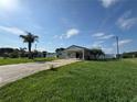 Quaint home showcasing a spacious front yard and convenient carport, perfect for comfortable suburban living at 502 Canal Dr, Lake Wales, FL 33859