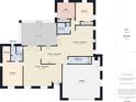 Detailed floor plan showcasing the layout of the home with spacious living areas at 14191 Se 25Th Ave, Summerfield, FL 34491