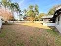 Large backyard with a fenced perimeter at 5703 Sw 108Th St, Ocala, FL 34476