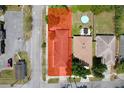 This aerial shot highlights the layout of this single-Gathering home at 1833 Courtland St, Orlando, FL 32804
