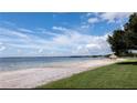 Beautiful sandy beach on the property, offering a relaxing oasis by the tranquil waterfront at 12765 Se 143Rd Ave, Ocklawaha, FL 32179