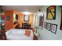 Bright dining area with table and chairs, adjacent to kitchen at 2041 Dixie Belle Dr # 2041P, Orlando, FL 32812