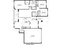 Detailed floor plan showcasing layout with bedrooms, bathrooms, kitchen, garage, and patio at 3643 Weatherfield Dr, Kissimmee, FL 34746