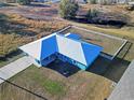 Bird's eye view of a single-story home with a fenced yard at 25 Juniper Loop Cir, Ocala, FL 34480