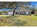 Newly renovated single-story home with a large tree and lawn at 1812 Corolla Ct, Deltona, FL 32738