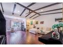 Spacious living room with hardwood floors and high ceilings at 103 Las Flores, Winter Haven, FL 33884