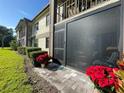 Private patio perfect for relaxing, with lush landscaping at 3251 Westridge Blvd # 102, Orlando, FL 32822