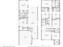Two-story home floor plan showcasing spacious rooms and a two-car garage at 7430 Marker Ave, Kissimmee, FL 34747