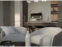 Modern outdoor kitchen with built-in grill and seating at 5151 Marina Dr, St Cloud, FL 34771