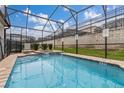 Screened-in pool and spa with plenty of room for relaxation at 1812 Sandy Park Trl, Kissimmee, FL 34747