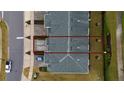Private patio and two-car garage from above at 4806 Tribute Trl, Kissimmee, FL 34746