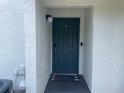Inviting front door with a sleek, modern design, enhancing the property's curb appeal at 4149 S Semoran Blvd # 10, Orlando, FL 32822