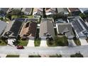 Aerial view of a neighborhood with houses, pools, and driveways at 507 Cassia Dr, Davenport, FL 33897