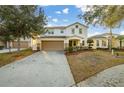 Charming two-story home featuring a manicured lawn and a spacious driveway at 947 Emerald Green Ct, Kissimmee, FL 34746