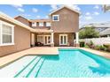 Inviting pool in backyard with patio area, perfect for outdoor relaxation and entertaining at 3329 Schoolhouse Rd, Harmony, FL 34773