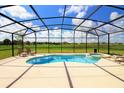 Refreshing screened-in pool with attached spa and ample patio space for outdoor relaxation at 2292 Crofton Ave, Davenport, FL 33837