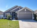 Charming home with a well-maintained lawn and two-car garage at 649 Meadow Pointe Dr, Haines City, FL 33844