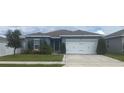Charming single-story home with a well-maintained lawn, mature trees, and a two-car garage at 1707 Ambar Ct, Winter Haven, FL 33881
