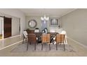 Bright dining area with table and accent wall, creating a comfortable space for gatherings at 3607 Hidden River Ln, Tavares, FL 32778