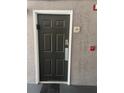 Condo entrance featuring a six-panel front door with a digital lock at 3100 Parkway Blvd # 325, Kissimmee, FL 34747