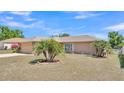 Charming one-story home with a well-maintained lawn and mature palm trees at 6056 Hillside Heights Dr, Lakeland, FL 33812