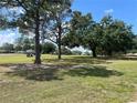Picturesque golf course view with mature trees, manicured lawns and golfers at 2809 Wingfoot Ct, Winter Haven, FL 33884