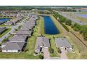 Desirable community and stunning aerial view with nearby water feature at 307 Bella Cortina Dr, Kissimmee, FL 34759