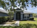 Inviting front exterior showcasing the home's entrance and manicured lawn at 3638 Doe Run Dr, St Cloud, FL 34772