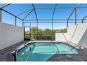 Inviting screened-in pool area with clear blue water and tranquil setting at 256 Captiva Dr, Davenport, FL 33896