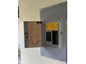 Open electrical panel with labeled circuits and detailed information for easy maintenance at 108 Creekside Way, Orlando, FL 32824
