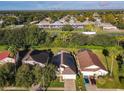 Aerial view of a neighborhood featuring lush greenery, nearby shopping and easy highway access at 421 Bailey Cir, Davenport, FL 33897