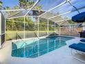 Inviting screened-in pool area with comfortable lounge chairs perfect for relaxing at 421 Bailey Cir, Davenport, FL 33897