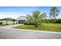 A beautiful single story house with well-manicured green grass and a paved driveway at 1688 Tamarind Rd, Davenport, FL 33896