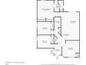 Floorplan featuring the layout of the home including the primary bedroom, living room, kitchen, and bathrooms at 416 E Seminole Ave, Lake Wales, FL 33853